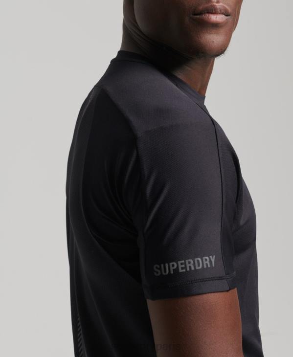 Superdry Hommes t-shirt à manches courtes D64Z5403 vêtements noir