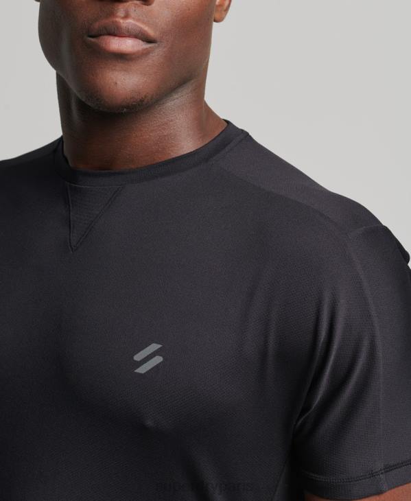 Superdry Hommes t-shirt à manches courtes D64Z5403 vêtements noir