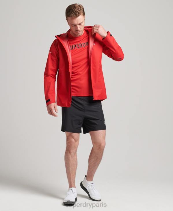 Superdry Hommes t-shirt à manches courtes avec logo train active D64Z1436 vêtements rouge