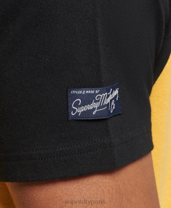 Superdry Hommes t-shirt à manches raglan et logo core D64Z4860 vêtements jaune
