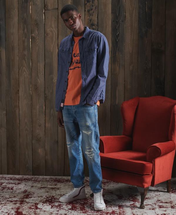 Superdry Hommes t-shirt sec universitaire en édition limitée D64Z4908 vêtements vert
