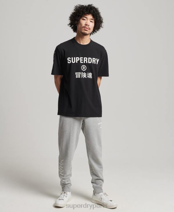 Superdry Hommes t-shirt sport code core D64Z4841 vêtements noir