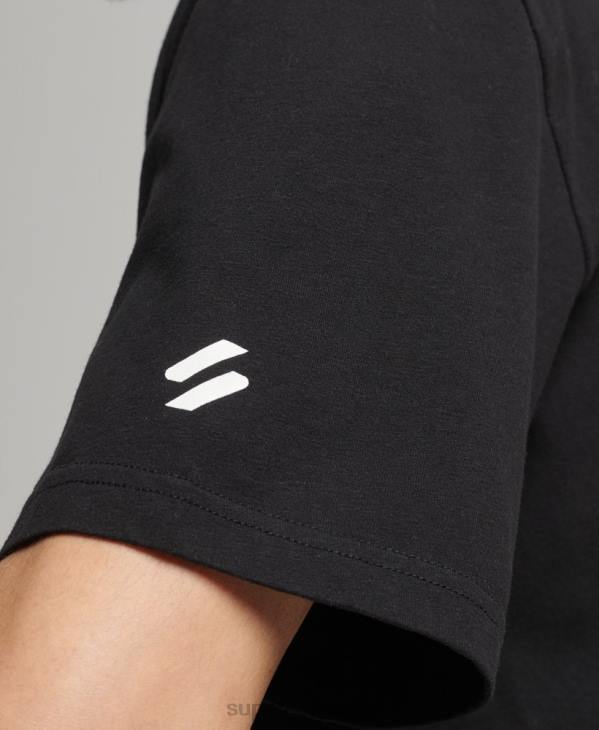 Superdry Hommes t-shirt sport code core D64Z4841 vêtements noir