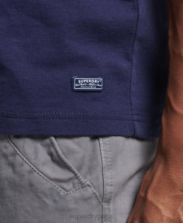 Superdry Hommes t-shirt vintage ma génération D64Z4914 vêtements marine