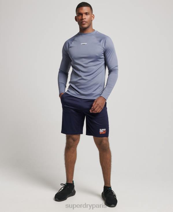 Superdry Hommes top à col montant D64Z1407 vêtements violet