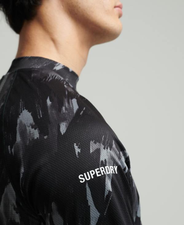 Superdry Hommes top à col montant D64Z5357 vêtements gris foncé
