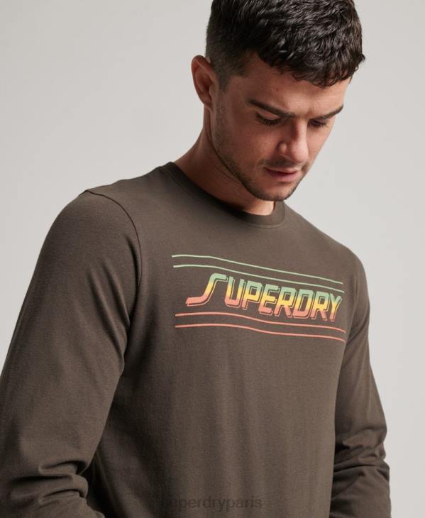 Superdry Hommes top shapers & makers D64Z1536 vêtements gris foncé