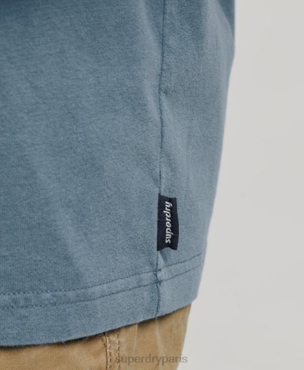 Superdry Hommes top shapers & makers D64Z1545 vêtements bleu