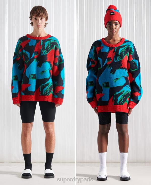 Superdry Hommes pull camouflage sdx football édition limitée D64Z5350 vêtements multi