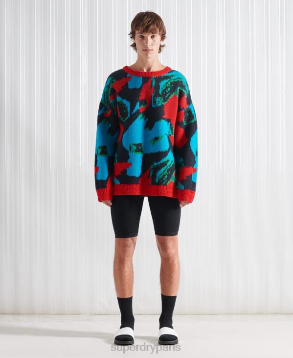 Superdry Hommes pull camouflage sdx football édition limitée D64Z5350 vêtements multi