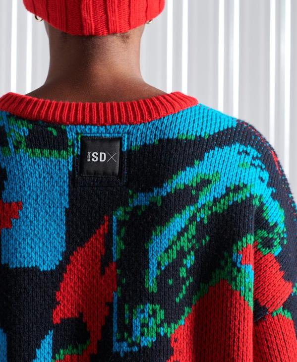 Superdry Hommes pull camouflage sdx football édition limitée D64Z5350 vêtements multi