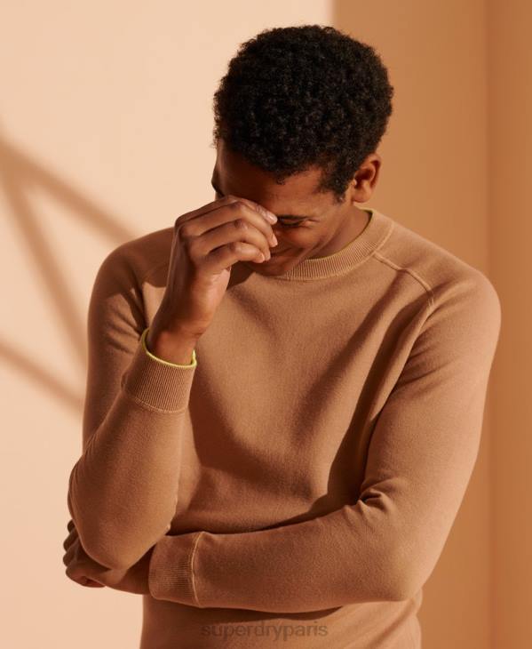 Superdry Hommes pull en maille réversible édition limitée D64Z5345 vêtements vert
