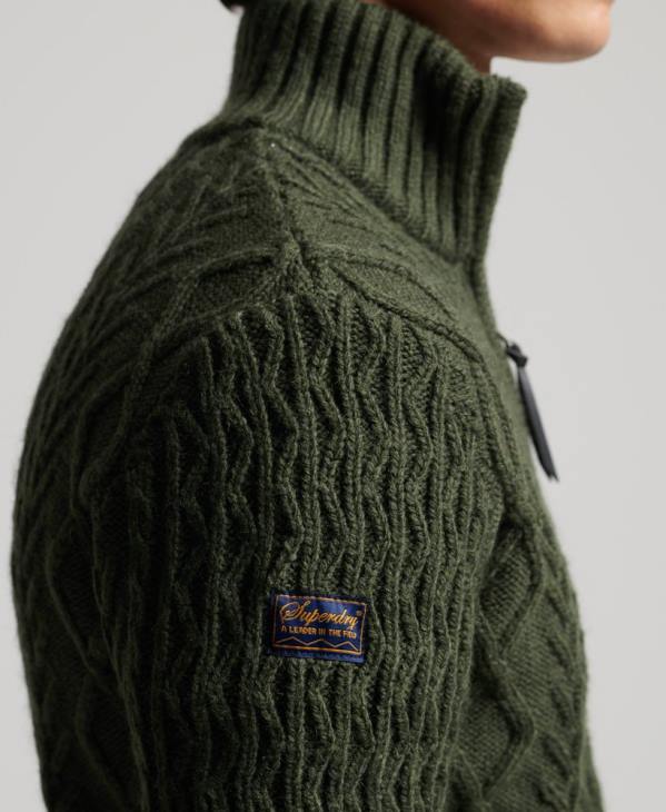 Superdry Hommes pull jacob henley D64Z5278 vêtements vert