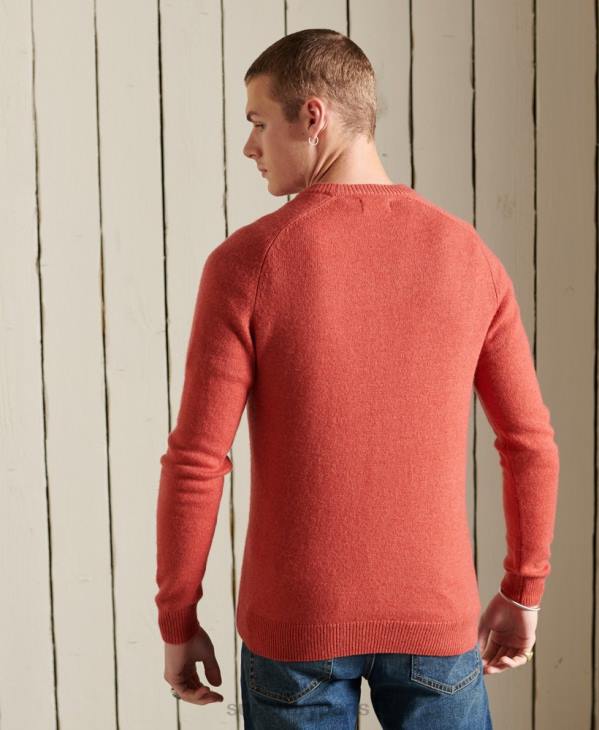 Superdry Hommes pull ras du cou harlo D64Z5281 vêtements orange