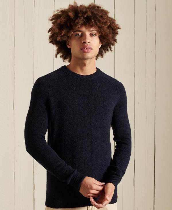 Superdry Hommes pull ras du cou harlo D64Z5298 vêtements marine