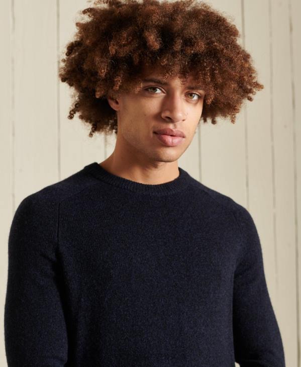 Superdry Hommes pull ras du cou harlo D64Z5298 vêtements marine