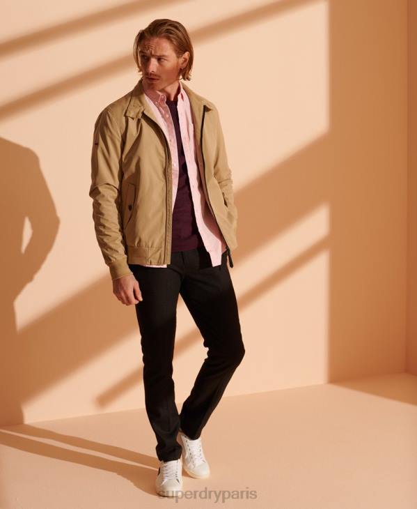 Superdry Hommes pull ras du cou à étiquette orange D64Z1351 vêtements rouge