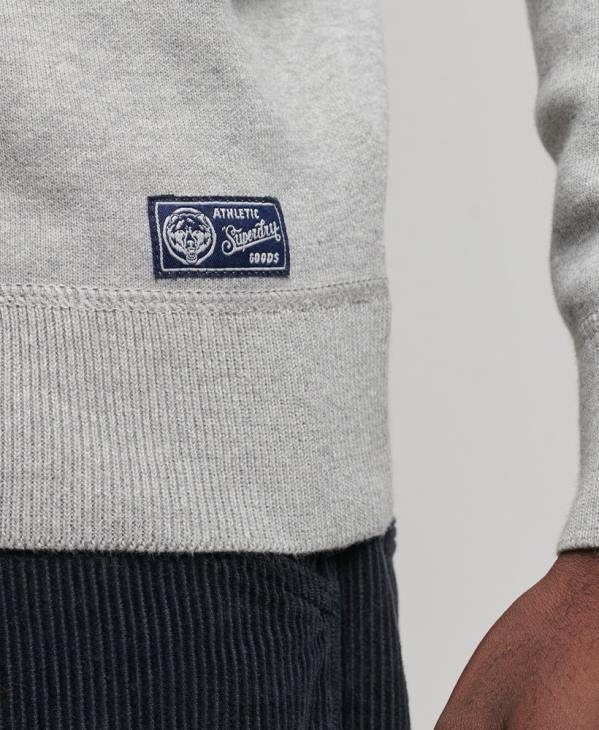 Superdry Hommes pull varsity crew D64Z1248 vêtements gris