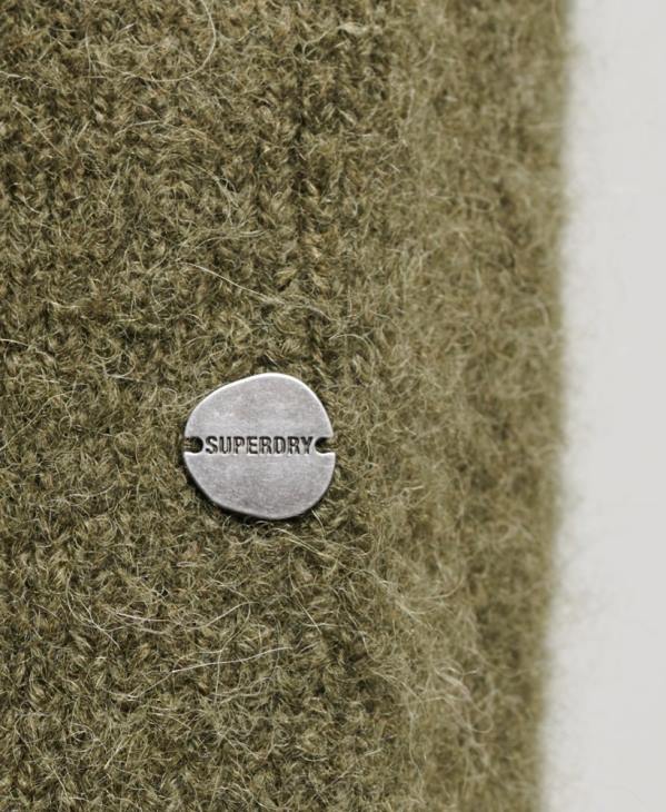 Superdry Hommes studios pull épais à col roulé D64Z5269 vêtements kaki