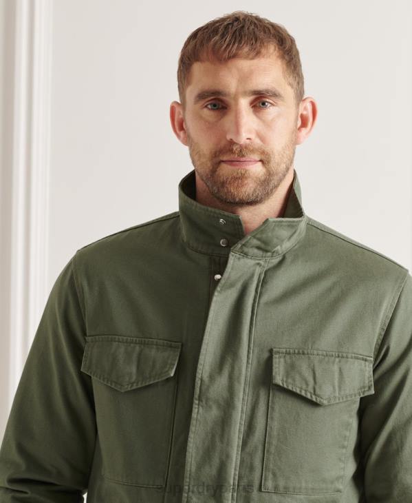 Superdry Hommes Veste m65 3 en 1 D64Z4606 vêtements vert