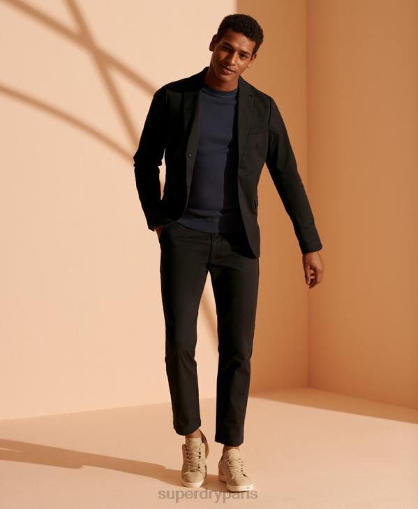 Superdry Hommes blazer en coton édition limitée D64Z1173 vêtements noir