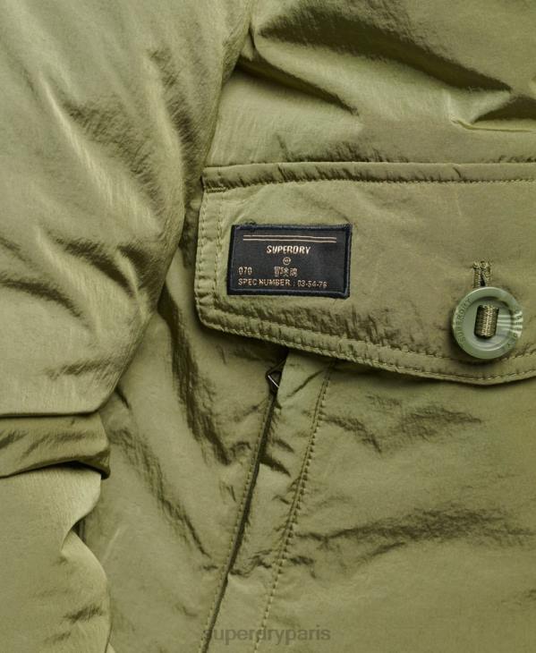 Superdry Hommes blouson aviateur everest militaire D64Z4475 vêtements vert