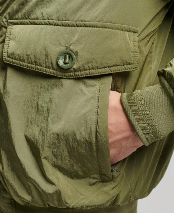 Superdry Hommes blouson aviateur everest militaire D64Z4475 vêtements vert