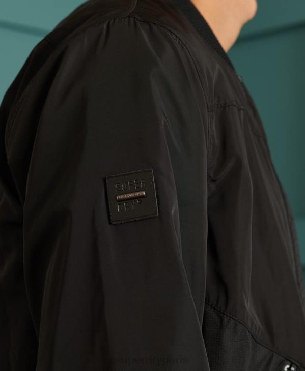 Superdry Hommes blouson aviateur poids mouche D64Z1196 vêtements noir