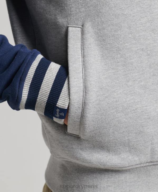 Superdry Hommes blouson aviateur universitaire vintage D64Z5202 vêtements marine
