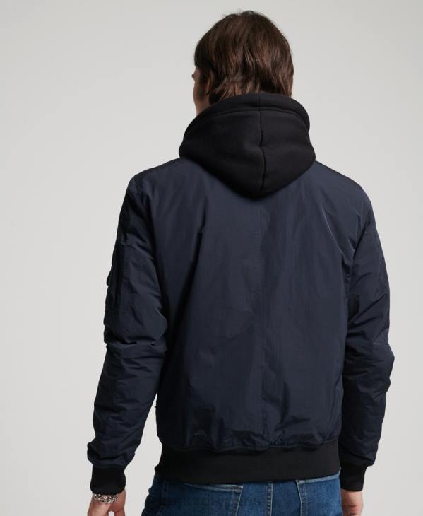 Superdry Hommes blouson de vol militaire D64Z4741 vêtements marine