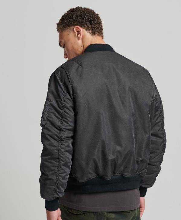 Superdry Hommes blouson vintage ma1 D64Z4647 vêtements gris foncé
