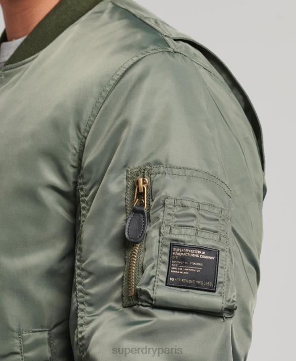 Superdry Hommes blouson vintage ma1 D64Z4656 vêtements vert