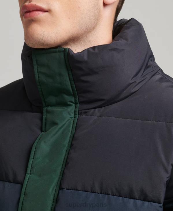 Superdry Hommes bouffée cb rétro vintage D64Z4471 vêtements vert