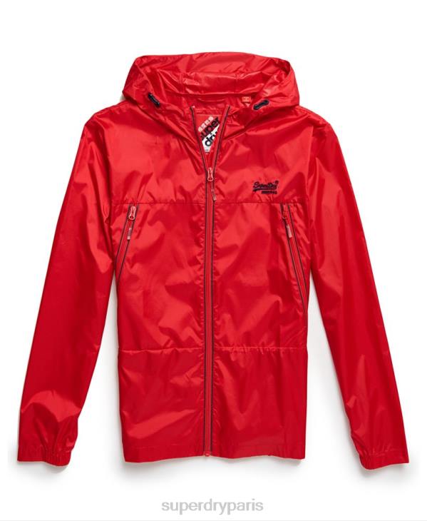 Superdry Hommes cagoule compressible offshore D64Z1186 vêtements rouge