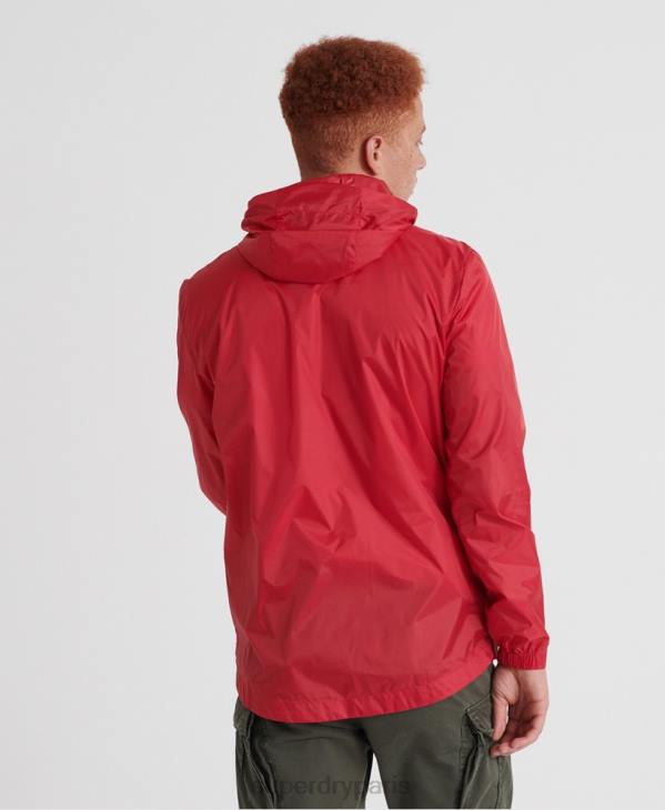 Superdry Hommes cagoule compressible offshore D64Z1186 vêtements rouge