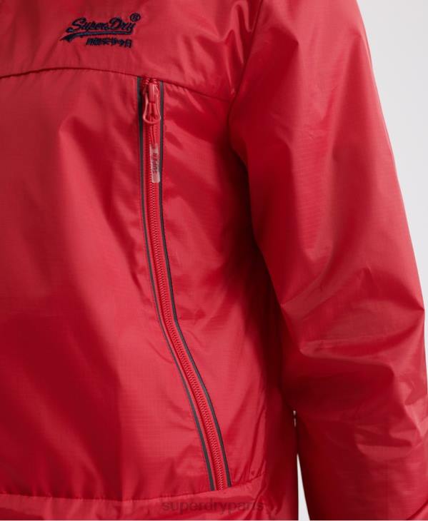 Superdry Hommes cagoule compressible offshore D64Z1186 vêtements rouge