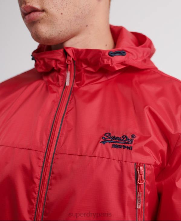 Superdry Hommes cagoule compressible offshore D64Z1186 vêtements rouge
