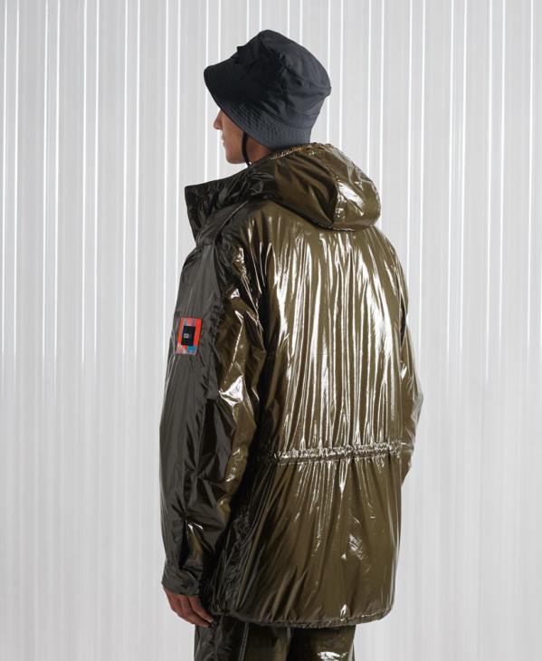 Superdry Hommes édition limitée sdx m65 veste haute brillance D64Z4584 vêtements vert