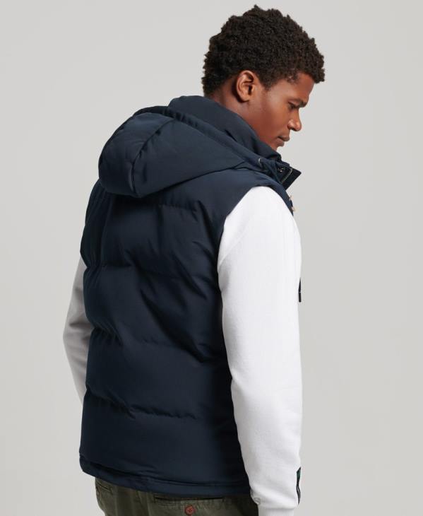 Superdry Hommes doudoune à capuche everest D64Z1024 vêtements marine
