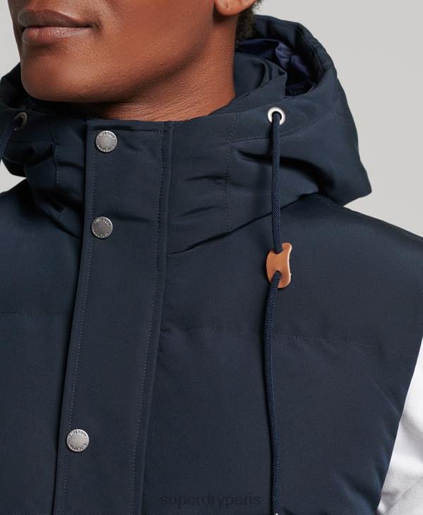 Superdry Hommes doudoune à capuche everest D64Z1024 vêtements marine