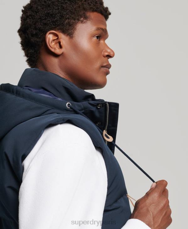 Superdry Hommes doudoune à capuche everest D64Z1024 vêtements marine