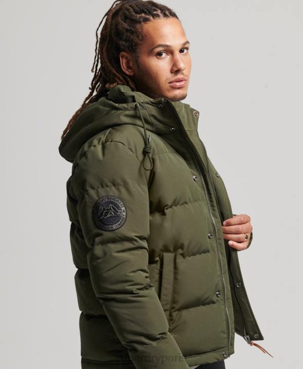 Superdry Hommes doudoune à capuche everest D64Z1077 vêtements vert