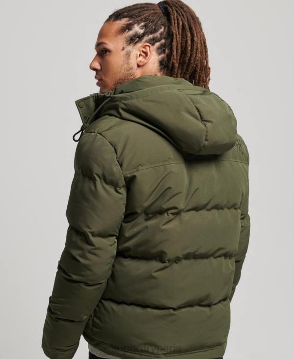Superdry Hommes doudoune à capuche everest D64Z1077 vêtements vert