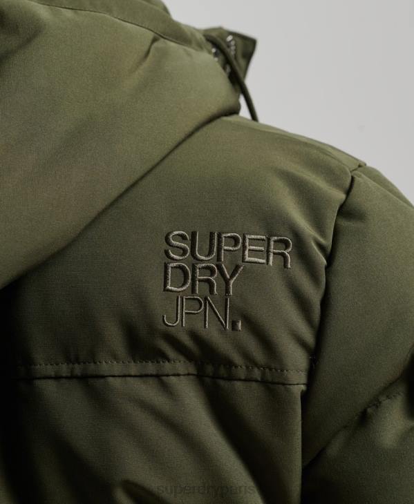 Superdry Hommes doudoune à capuche everest D64Z1077 vêtements vert