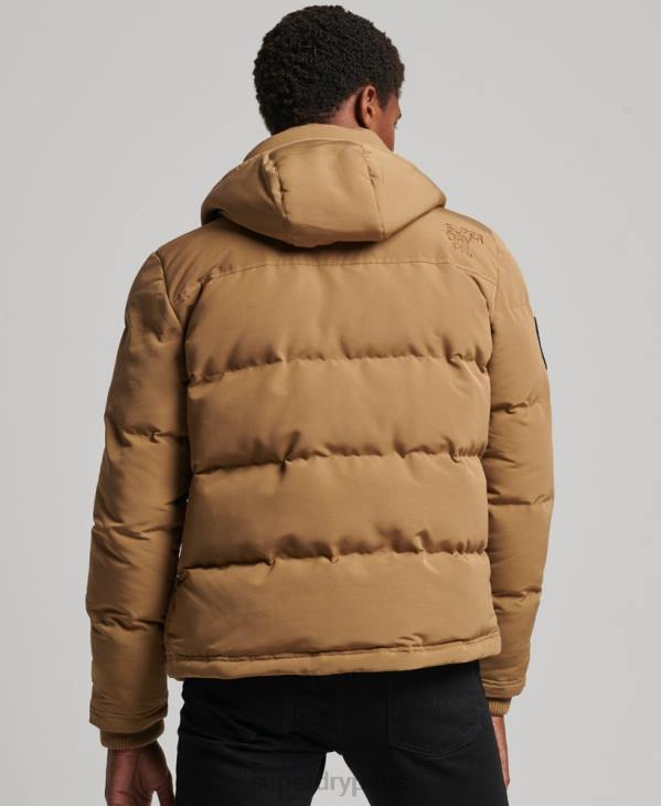 Superdry Hommes doudoune à capuche everest D64Z1093 vêtements brun