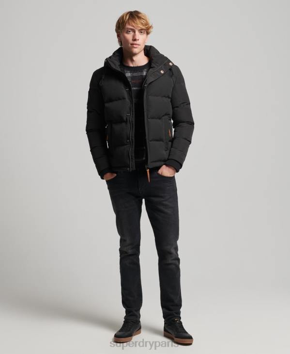 Superdry Hommes doudoune à capuche everest D64Z1095 vêtements gris foncé