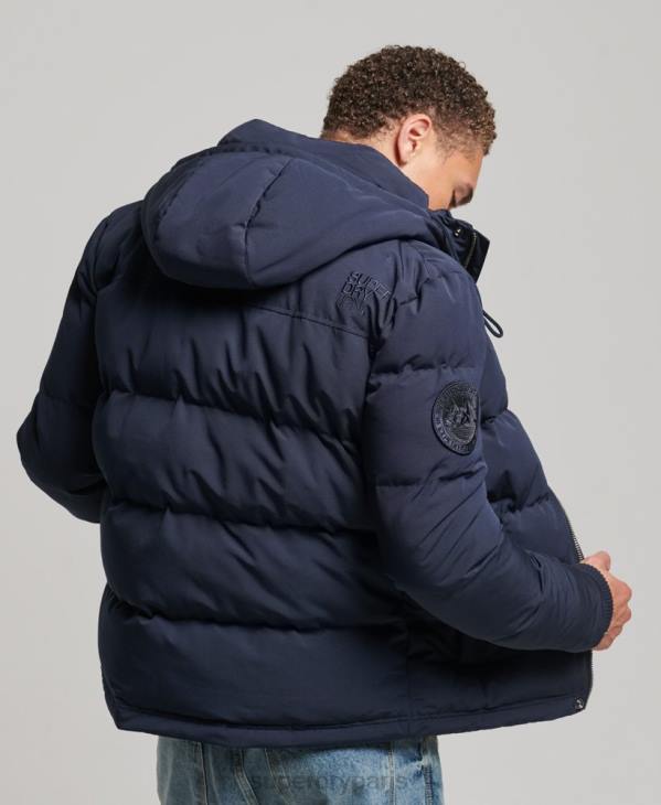 Superdry Hommes doudoune à capuche everest D64Z1106 vêtements marine
