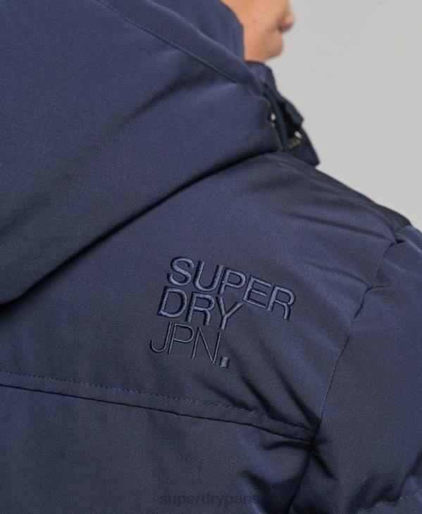 Superdry Hommes doudoune à capuche everest D64Z1106 vêtements marine
