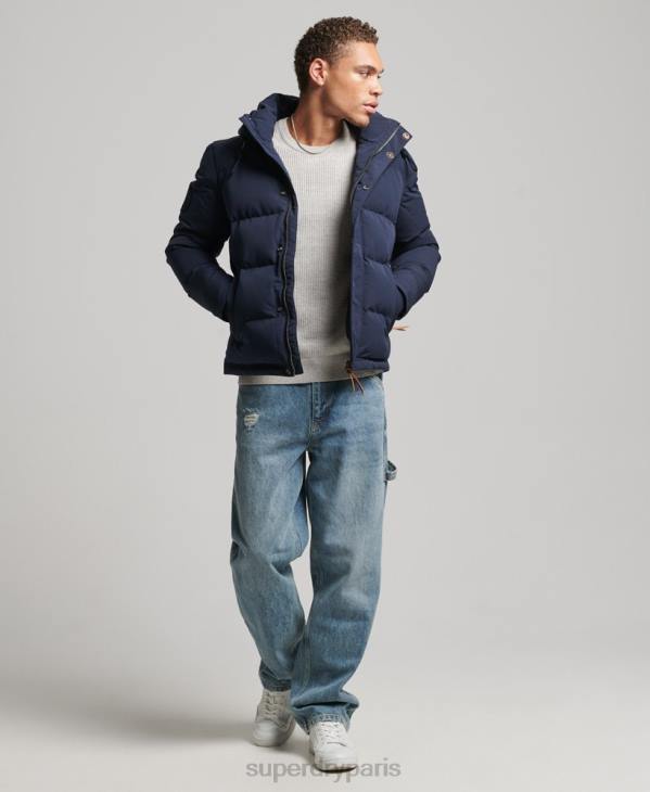 Superdry Hommes doudoune à capuche everest D64Z1106 vêtements marine