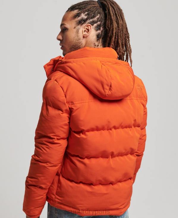 Superdry Hommes doudoune à capuche everest D64Z1122 vêtements orange